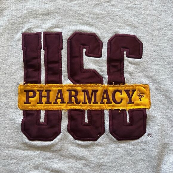 USC Pharmacy embroidered crewneck sweater Distressed Sweater - Picture 2 of 16